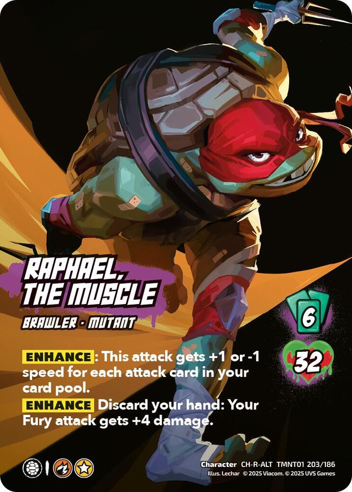 Raphael, the Muscle (Alternate Art) (203) - Teenage Mutant Ninja Turtles (TMNT)