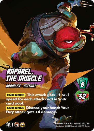 Raphael, the Muscle (Alternate Art) (203) - Teenage Mutant Ninja Turtles (TMNT)