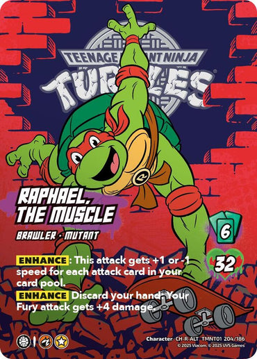 Raphael, the Muscle (Alternate Art) (204) - Teenage Mutant Ninja Turtles (TMNT)