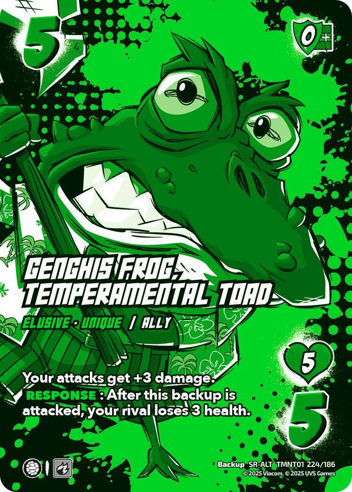Genghis Frog, Temperamental Toad (Alternate Art) - Teenage Mutant Ninja Turtles (TMNT)
