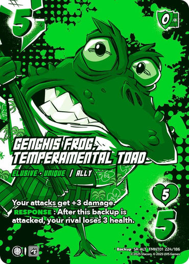 Genghis Frog, Temperamental Toad (Alternate Art) - Teenage Mutant Ninja Turtles (TMNT)