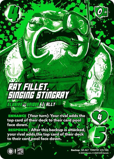 Ray Fillet, Singing Stingray (Alternate Art) - Teenage Mutant Ninja Turtles (TMNT)