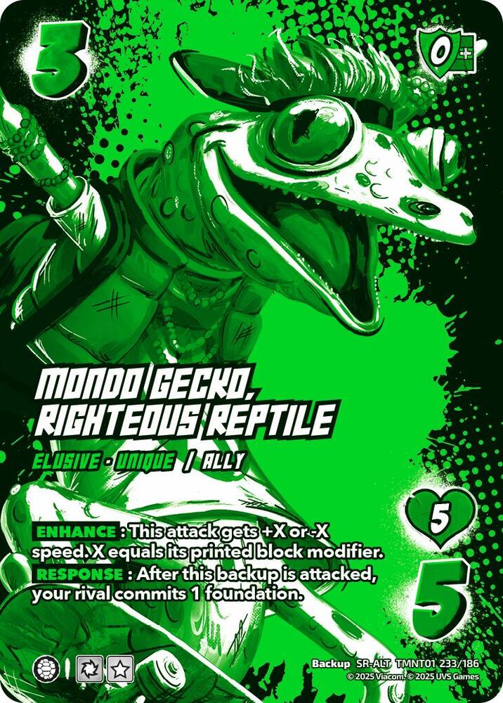 Mondo Gecko, Righteous Reptile (Alternate Art) - Teenage Mutant Ninja Turtles (TMNT)