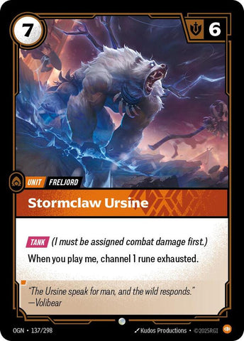 Stormclaw Ursine - Riftbound Organized Play Promotional Cards (OPP)
