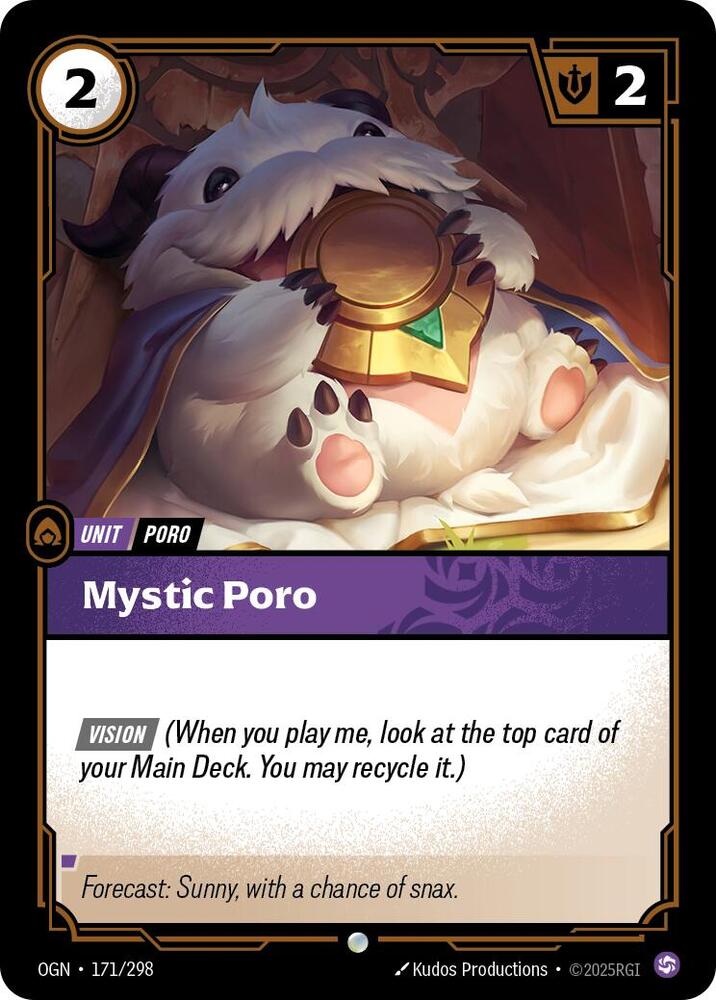 Mystic Poro - Riftbound Organized Play Promotional Cards (OPP)