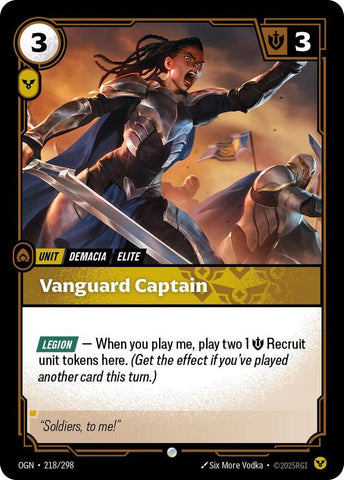 Vanguard Captain - Riftbound Organized Play Promotional Cards (OPP)