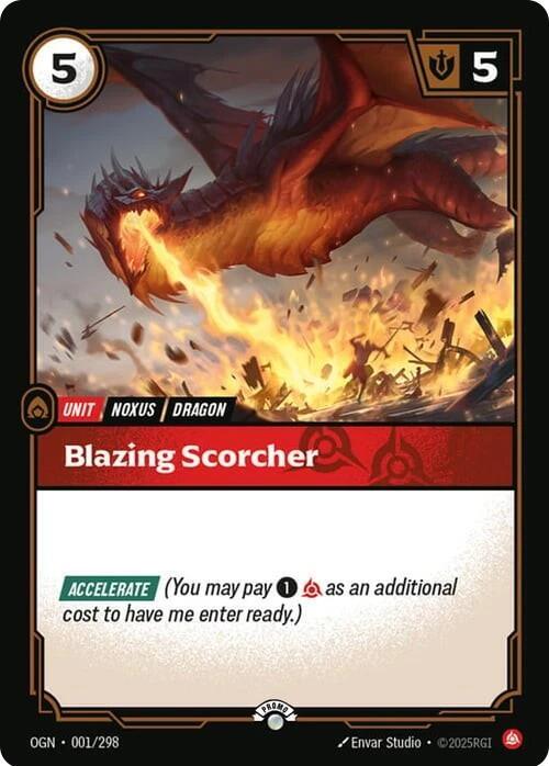 Blazing Scorcher - Riftbound Organized Play Promotional Cards (OPP)