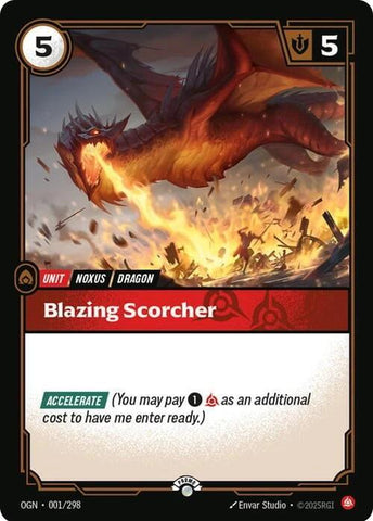 Blazing Scorcher - Riftbound Organized Play Promotional Cards (OPP)