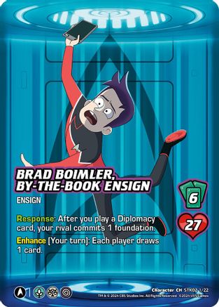 Brad Boimler, By-the-Book Ensign - STK02 1/22 - C - Holofoil