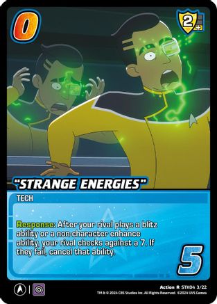 "Strange Energies" - STK04 3/22 - R - Holofoil