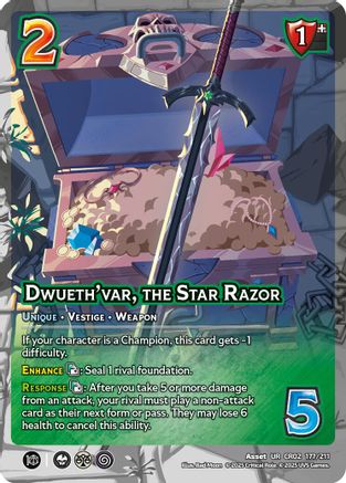 Dwueth'var, Star Razor