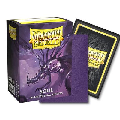 Sleeves: Dragon Shield Matte DUAL Soul (100) (Metallic Purple)