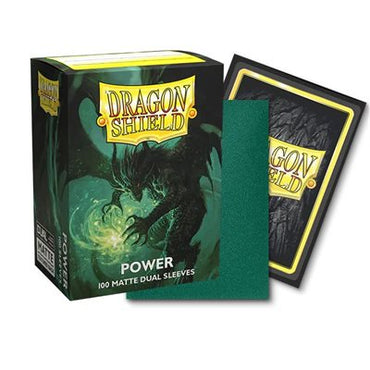 Dragon Shield Matte DUAL Power (100) (Metallic Green)