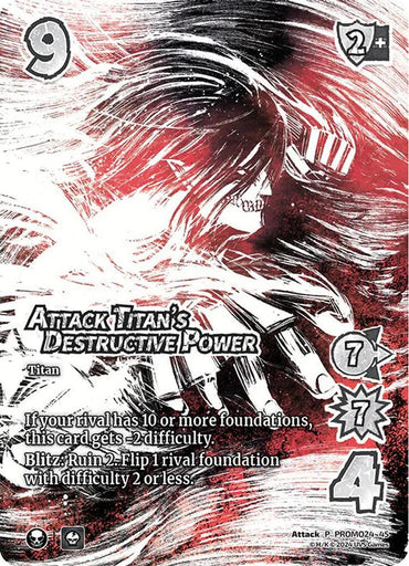 Attack Titan's Destructive Power (Pre-Release Promo)