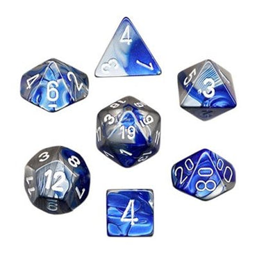 Gemini Blue- Steel/White 7pc