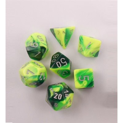 Gemini Green- Yellow/ Silver 7pc