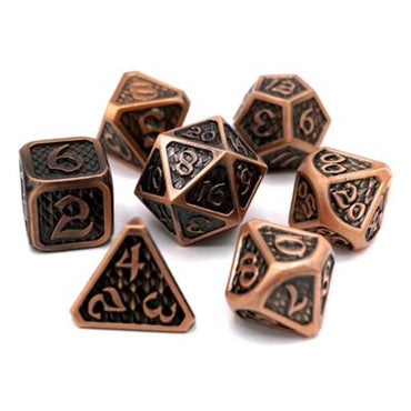 7 Pc RPG Set: Drakona Eldric Cuprum