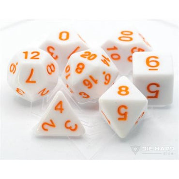 White/ Pastel Orange 7pc