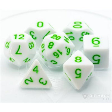 White/ Pastel Green 7pc