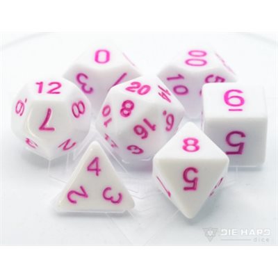 White/ Pastel Magenta 7pc