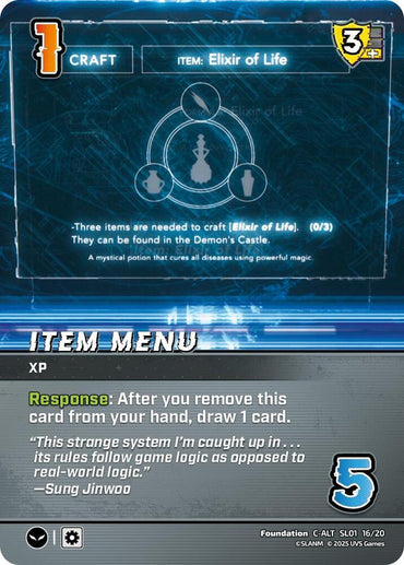 Item Menu (Alternate Art) - SL01 16/20 - Alternate Art Common