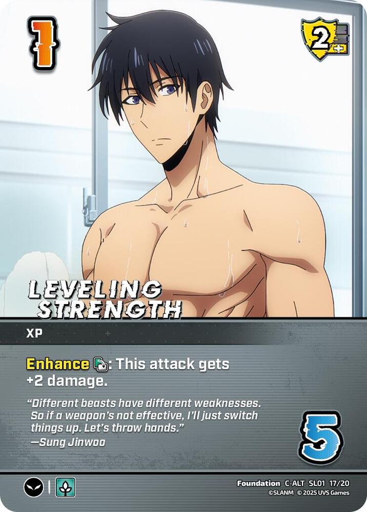 Leveling Strength (Alternate Art) - SL01 17/20 - Alternate Art Common