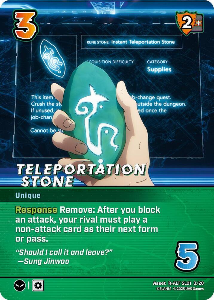 Teleportation Stone (Alternate Art) - SL01 3/20 - Alternate Art Rare