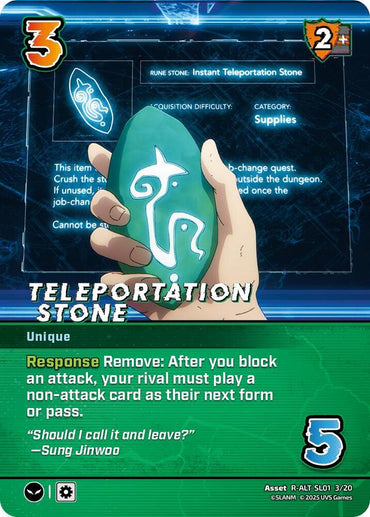 Teleportation Stone (Alternate Art) - SL01 3/20 - Alternate Art Rare