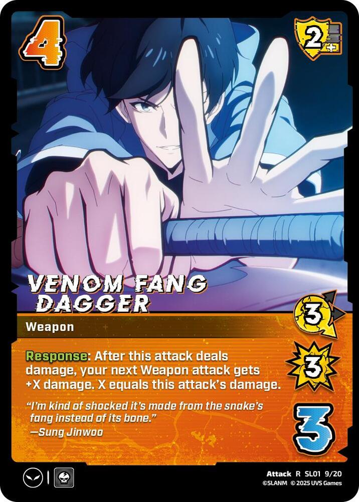 Venom Fang Dagger - SL01 9/20 - Rare