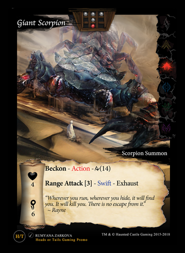 Giant Scorpion Heads or Tails Gaming Promo