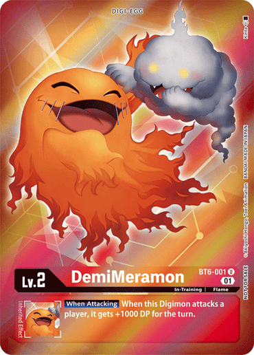 DemiMeramon [BT6-001] (Alternative Art - Box Topper) [Double Diamond]