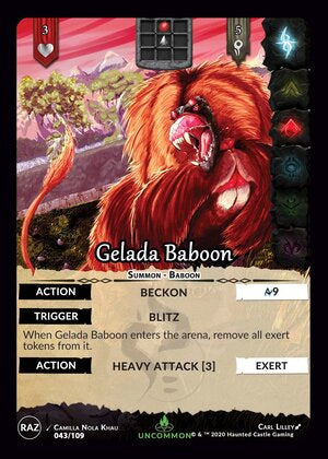 Gelada Baboon -Raze