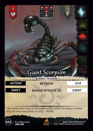 Giant Scorpion - Raze