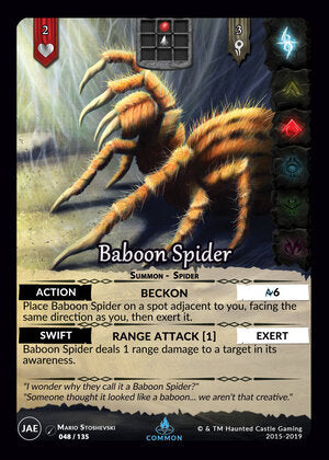 Baboon Spider - JAE