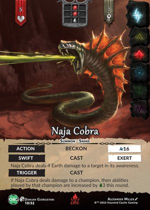 Naja Cobra (Epic) - Origins