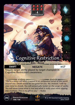 Cognitive Restriction - JAE