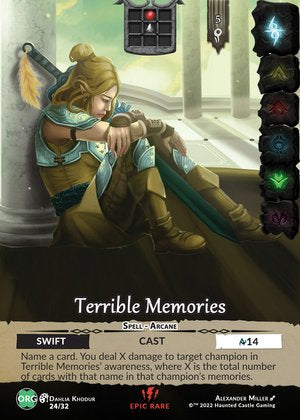 Terrible Memories (Epic) - Origins