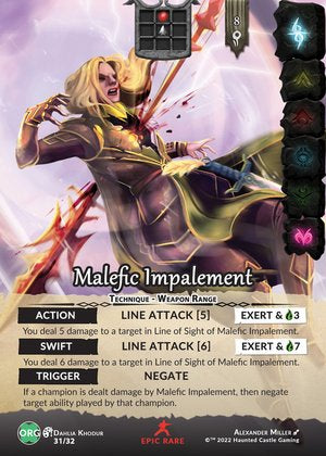 Malefic Impalement (Epic) - Origins