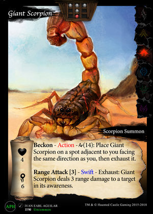 Giant Scorpion - Alpha 2018
