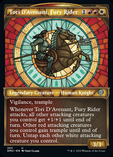 Tori D'Avenant, Fury Rider (Showcase Textured) [Dominaria United]