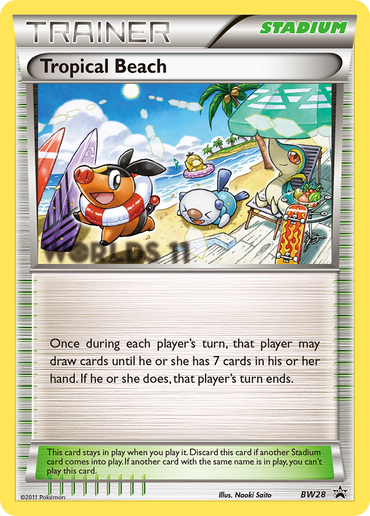 Tropical Beach (BW28) [Black & White: Black Star Promos] French